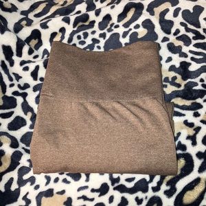 EUC fleece lined leggings - tan color